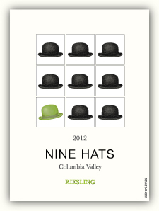 Nine Hats Pinot Gris 2013 Label