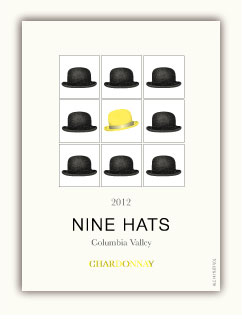 Nine Hats Chardonnay 2012 Label